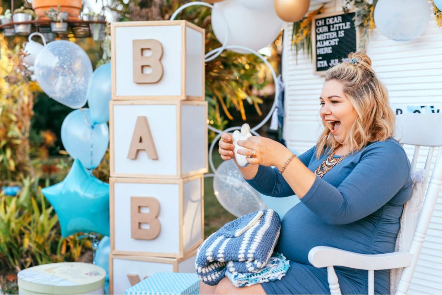 Baby shower guest celebration